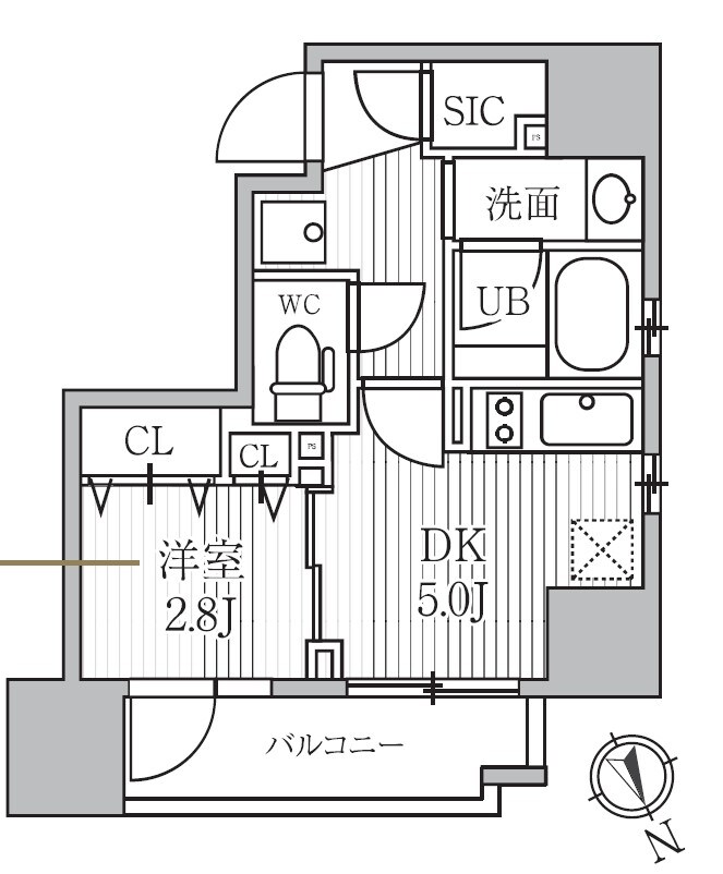 シーズンフラッツ蔵前パークフロントの物件間取画像