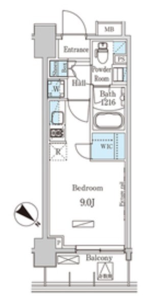 パークアクシス押上レジデンスの物件間取画像