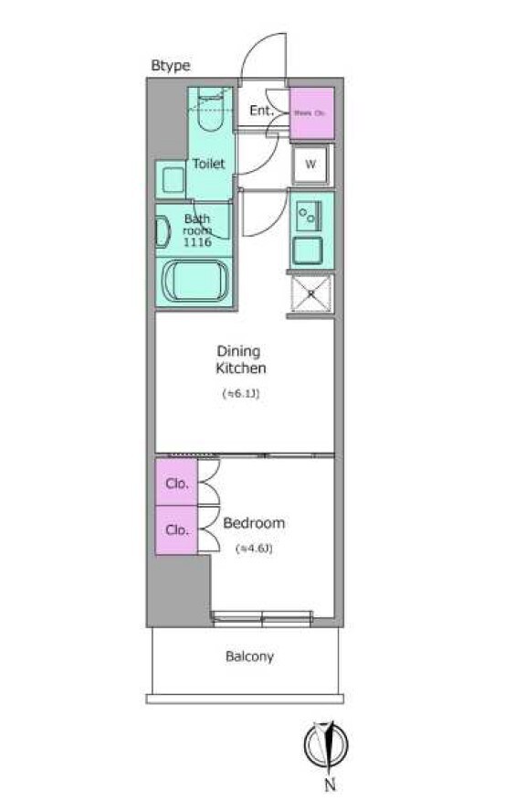 ワンルーフレジデンス上野御徒町の物件間取画像