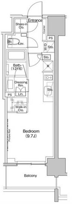 ザ・パークハビオ元浅草プレイスの物件間取画像