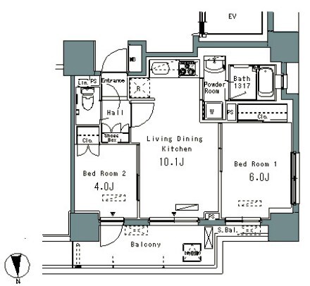 パークアクシス仲御徒町の物件間取画像