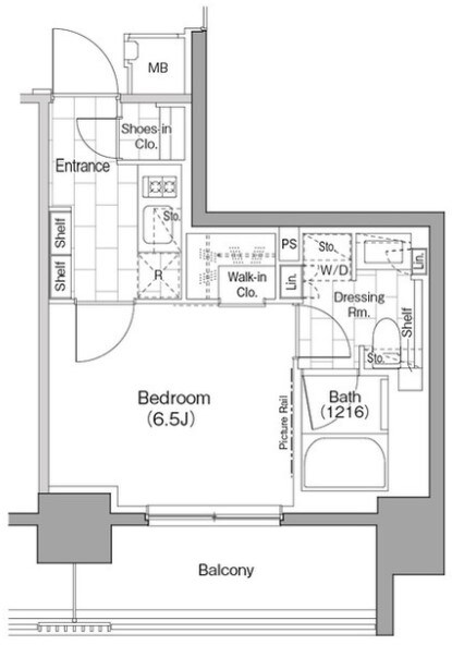 ザ・パークハビオ浅草駒形の物件間取画像