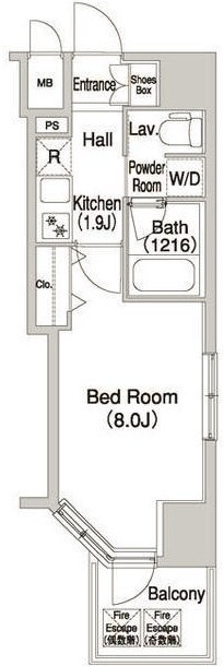 コンフォリア浅草橋DEUXの物件間取画像