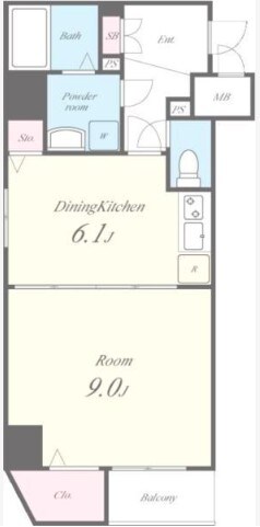 パラッツォクボタの物件間取画像