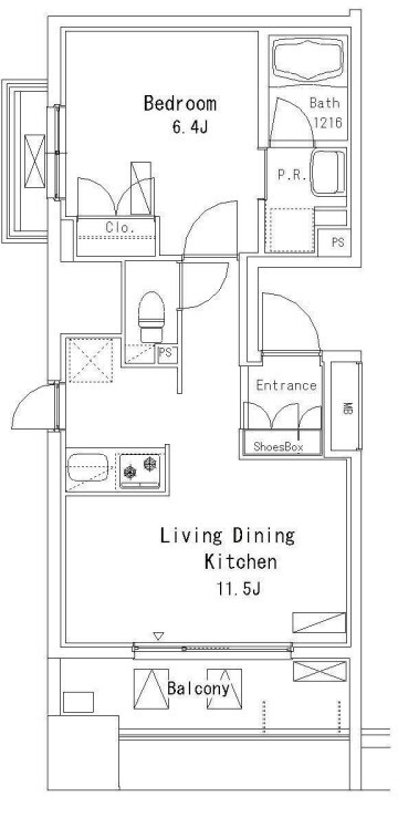 パークアクシス押上の物件間取画像