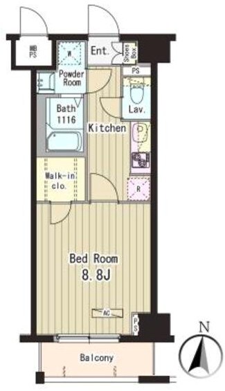 フォンターナ入谷の物件間取画像