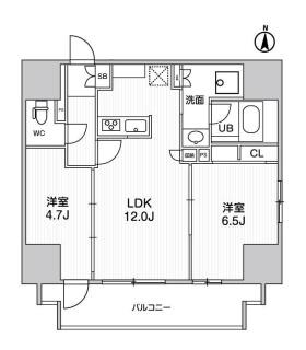 エスタート入谷IIの物件間取画像