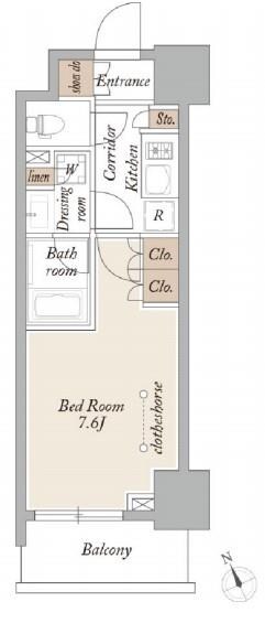 プライマル浅草言問通の物件間取画像