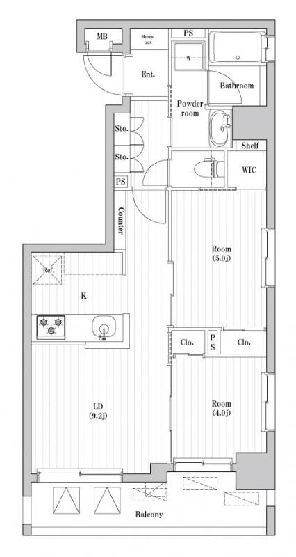 南千住レジデンスの物件間取画像