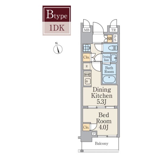 クレストコート町屋の物件間取画像