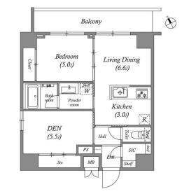 リビオメゾン入谷の物件間取画像