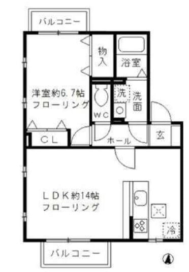 夢路オネストの物件間取画像