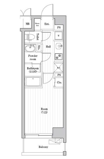 南千住レジデンスの物件間取画像