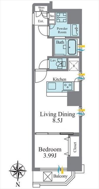 スタイルヒルズ秋葉原の物件間取画像