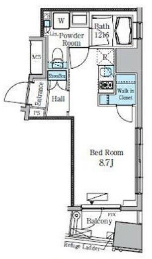 レジディア九段下IIの物件間取画像