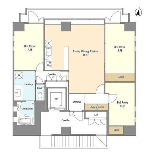 クアトロアルカ九段(QU4ttro Arca 九段)の物件間取画像