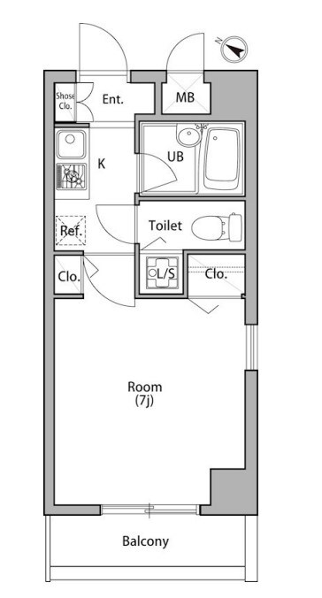 プラムハウス日本橋の物件間取画像