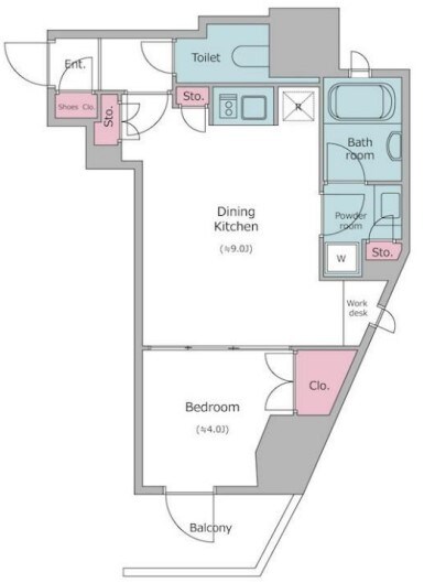 レジディア文京本郷IVの物件間取画像