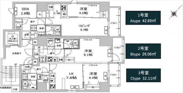 エスレジデンス神田アバンス(S-RESIDENCE神田avaの物件間取画像