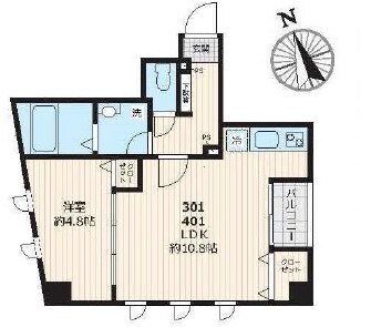 ピークサイドレジデンス早稲田の物件間取画像