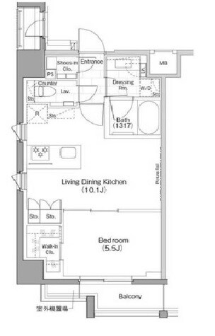 ザ・パークハビオ早稲田の物件間取画像