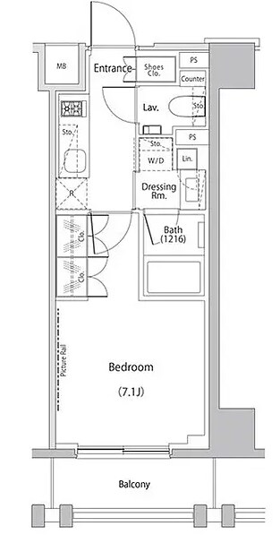 ザ・パークハビオ文京江戸川橋の物件間取画像