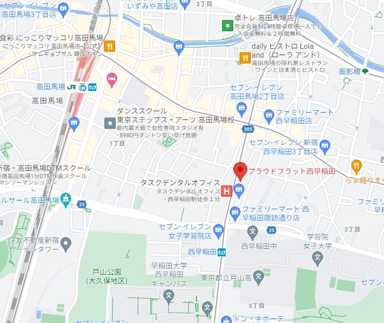 プラウドフラット西早稲田の物件内観写真