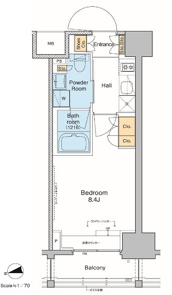 プラウドフラット西早稲田の物件間取画像