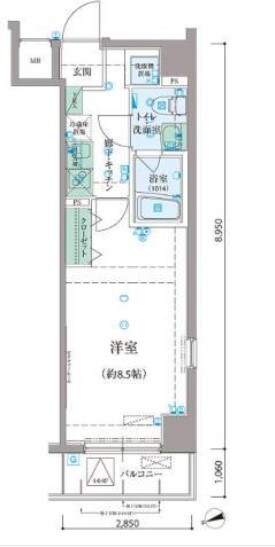 リヴシティ早稲田の物件間取画像