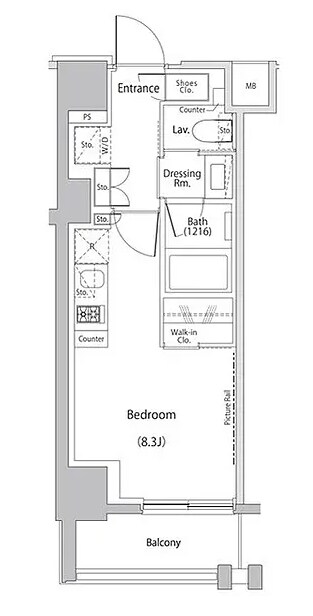 ザ・パークハビオ文京江戸川橋の物件間取画像