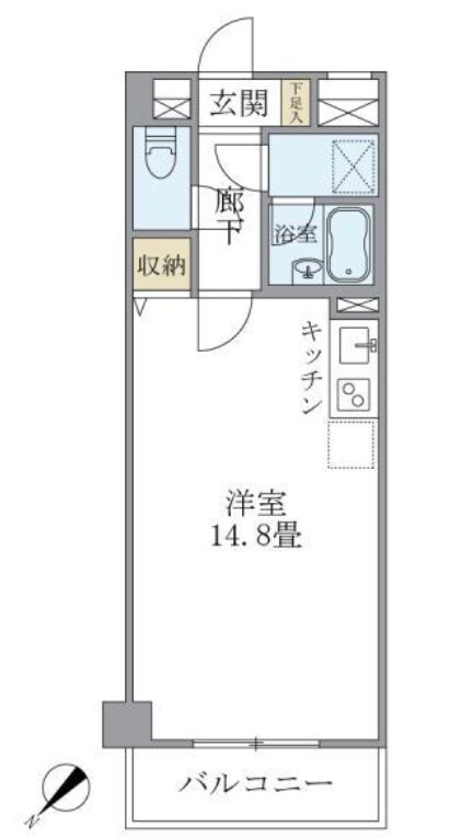 市谷左内町レジデンスの物件間取画像