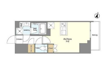 アイフラット若松河田(AIFLAT若松河田)の物件間取画像