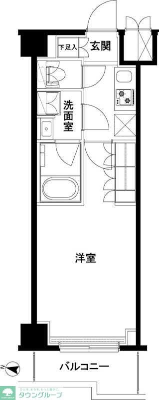 ルーブル武蔵小杉六番館の物件間取画像