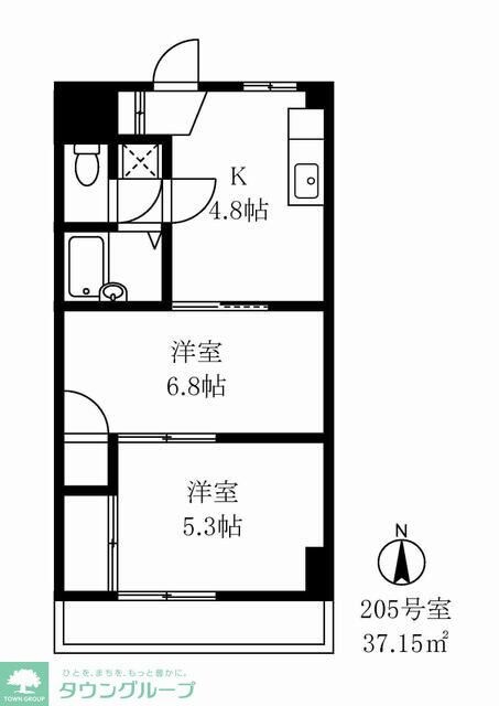 アビタシオン道の物件間取画像