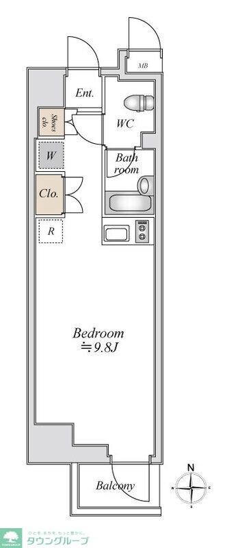 アパートメンツ綱島の物件間取画像