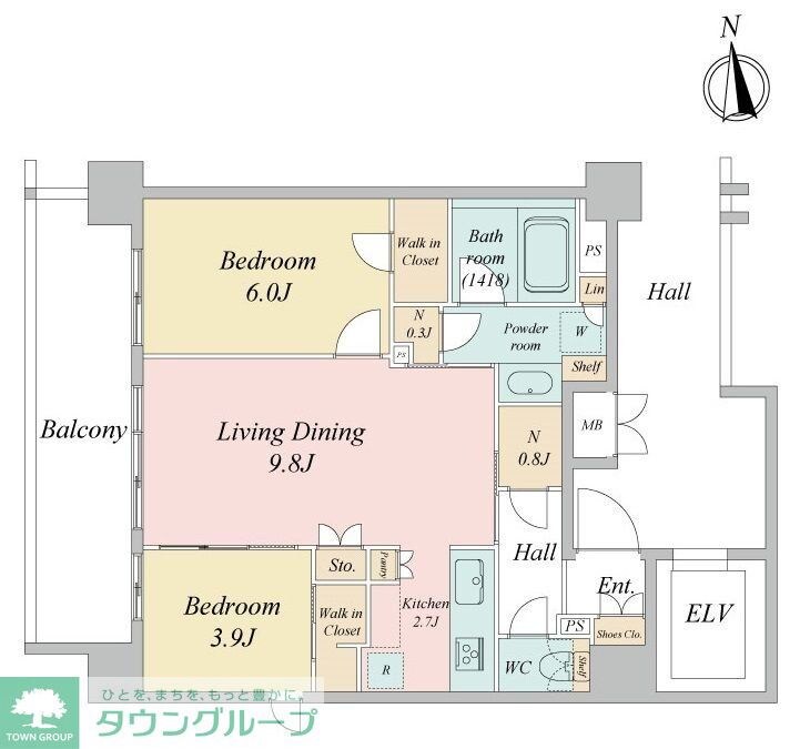 LiveCasa西台の物件間取画像