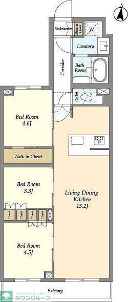 アジールコート練馬中村橋の物件間取画像