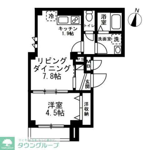 アベニール柏木(新宿区北新宿2丁目)の物件間取画像