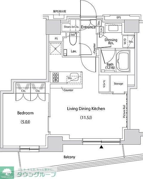 ザ・パークハビオ文京目白台プレイスの物件間取画像