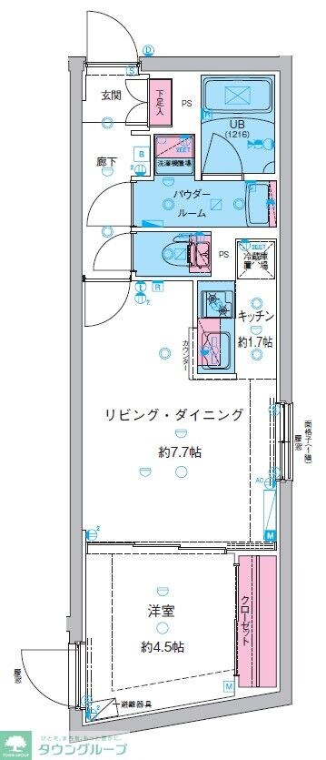 GENOVIA池袋の物件間取画像