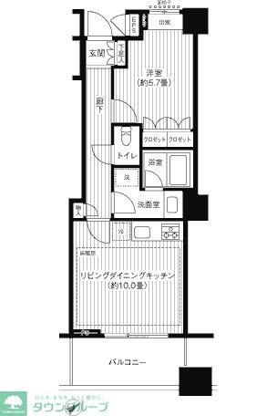 エアライズタワーの物件間取画像