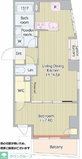 グラススペースの物件間取画像