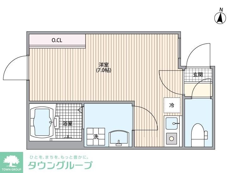 マーレ十条の物件間取画像
