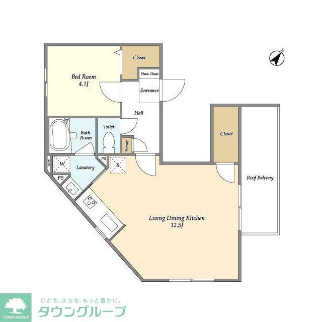 ヴィラクレール文京小石川の物件間取画像