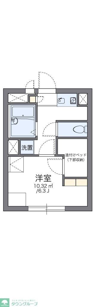 レオパレスクロスウィステリアの物件間取画像