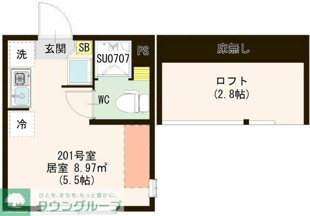 キューブときわ台の物件間取画像