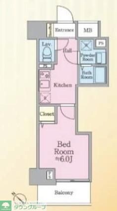 ガリシア駒込EASTの物件間取画像