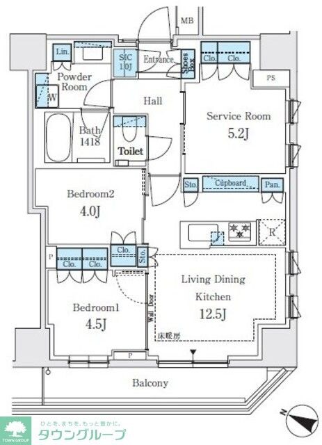 パークホームズ文京白山ヒルテラスの物件間取画像