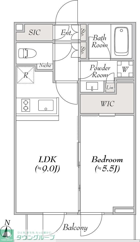 ルミーク本町イーストの物件間取画像