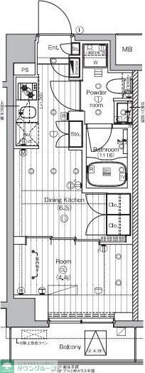 PREMIUMCUBE王子神谷の物件間取画像